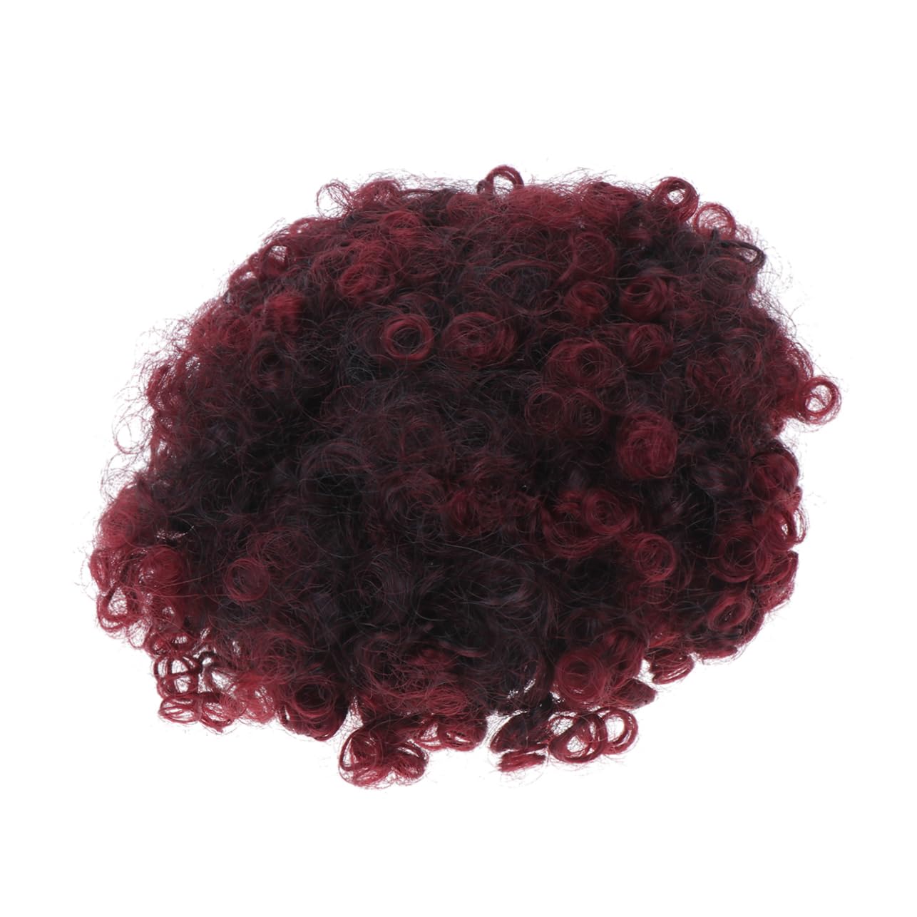 Angoily Head Accessory for Women Fake Hair Fluffy Hair Buds Caterpillar Wig Hairball Wig for Ponytail Volume