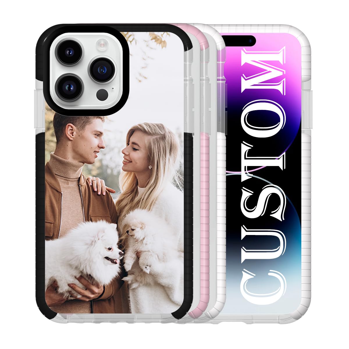 ArtCosy Personalized Customized Phone Case for iPhone 14 Pro Max, Design Your Own Personalized Picture Phone Case, A Gift for Family and Friends,