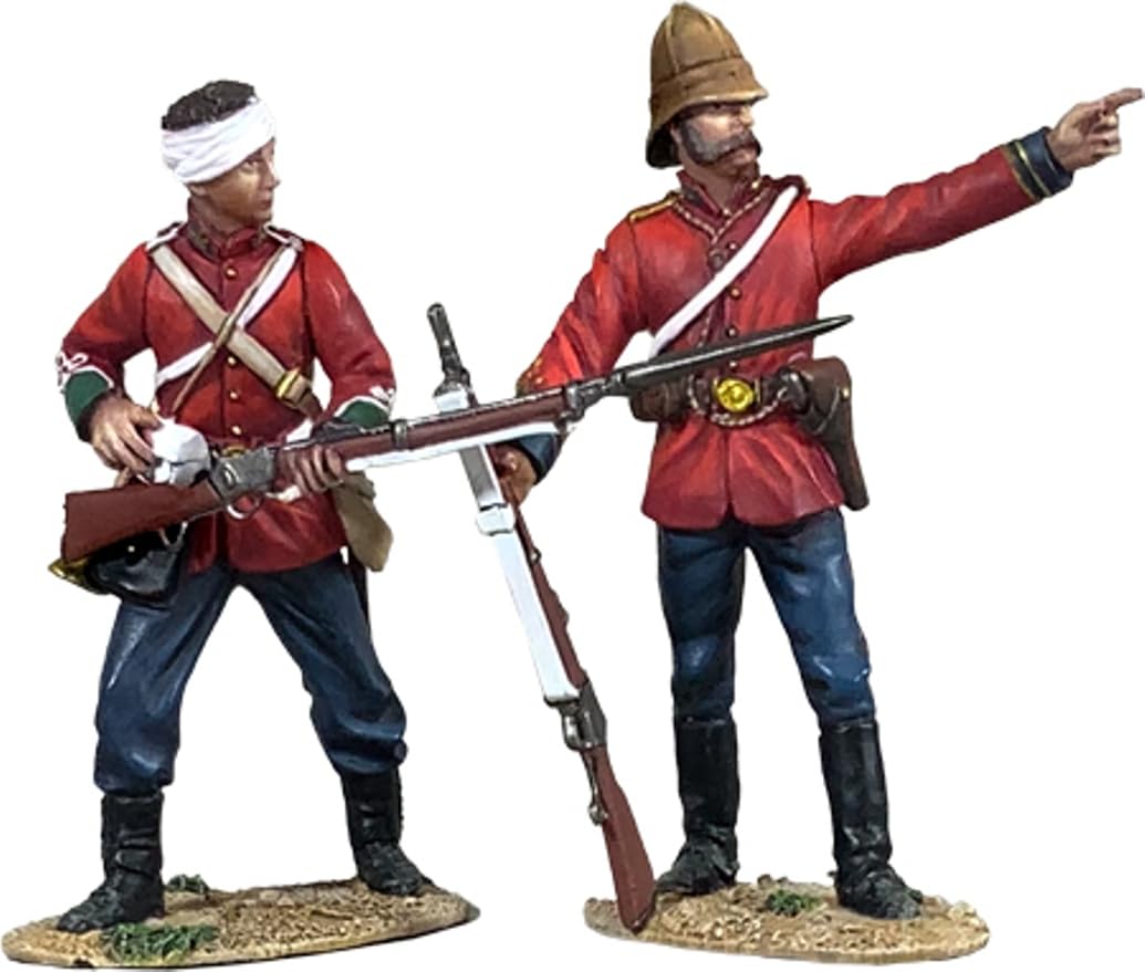 W. Britain Anglo Zulu War 20219 British 24th Regiment of Foot Lt. Gonville Bromhead we Must Hold The Wall 1:30 Scale Metal