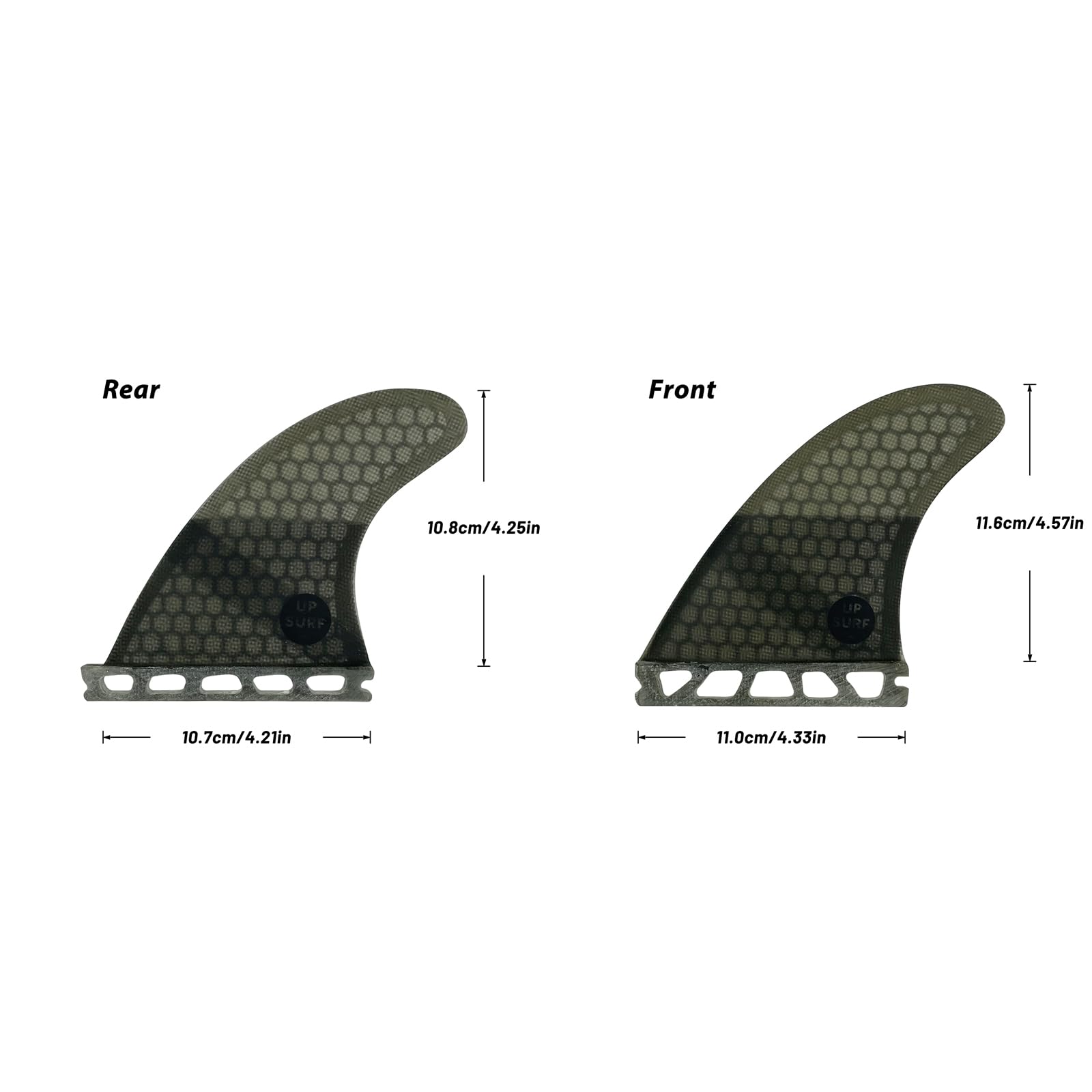 Planche De Surf Quad Future Fins Fibre De Verre Four Fin Thruster Set Rayon De Miel