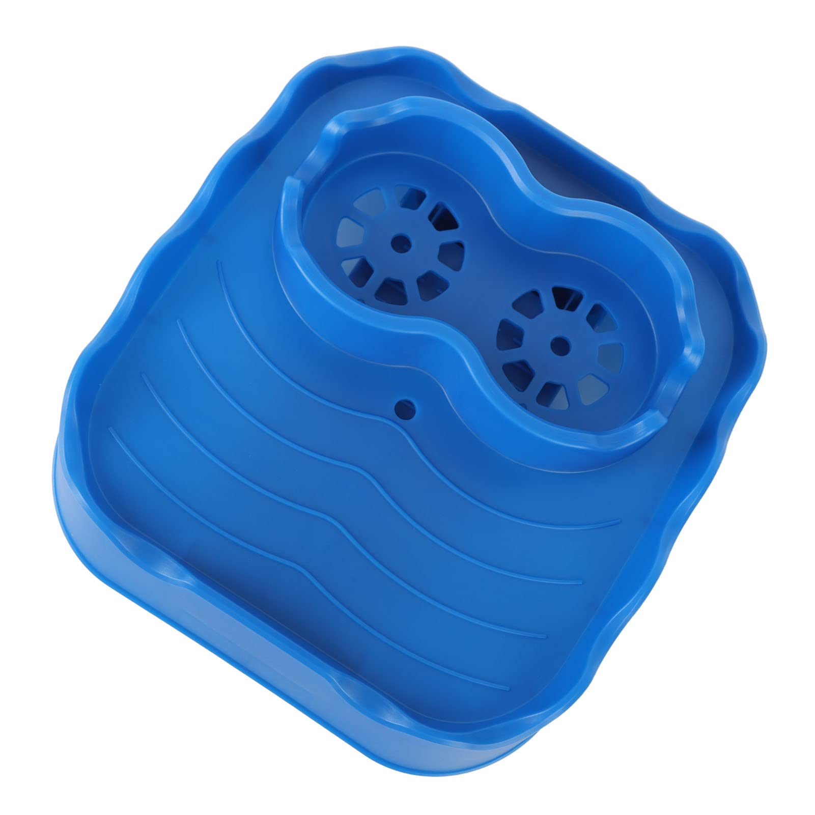 Bandeja antideslizante para piscinas y bañeras de spa, bandeja versátil azul con diseño estable, perfecta para uso en exteriores e interiores
