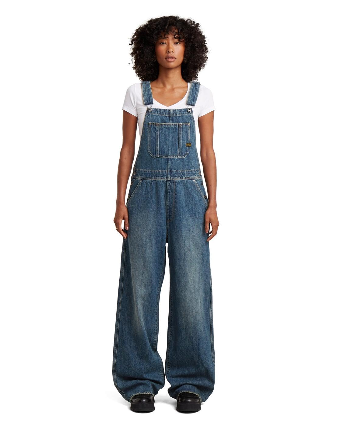 G-STAR Damen Straight Leg Latzhose Jumpsuit (1er Pack)