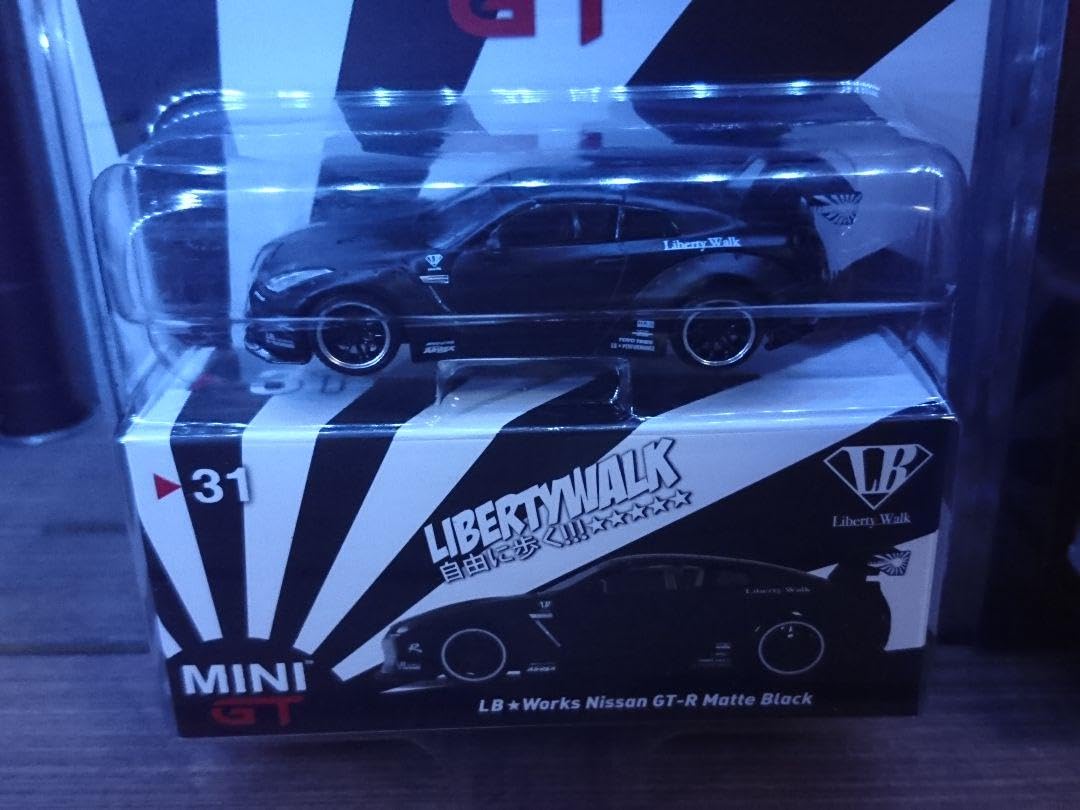 その他 LB WORKS Nissan GT-R (R35) Matte Black MINI GT LB-WORKS Nissan GT-R (R35) Matte Black Type 1, Rear