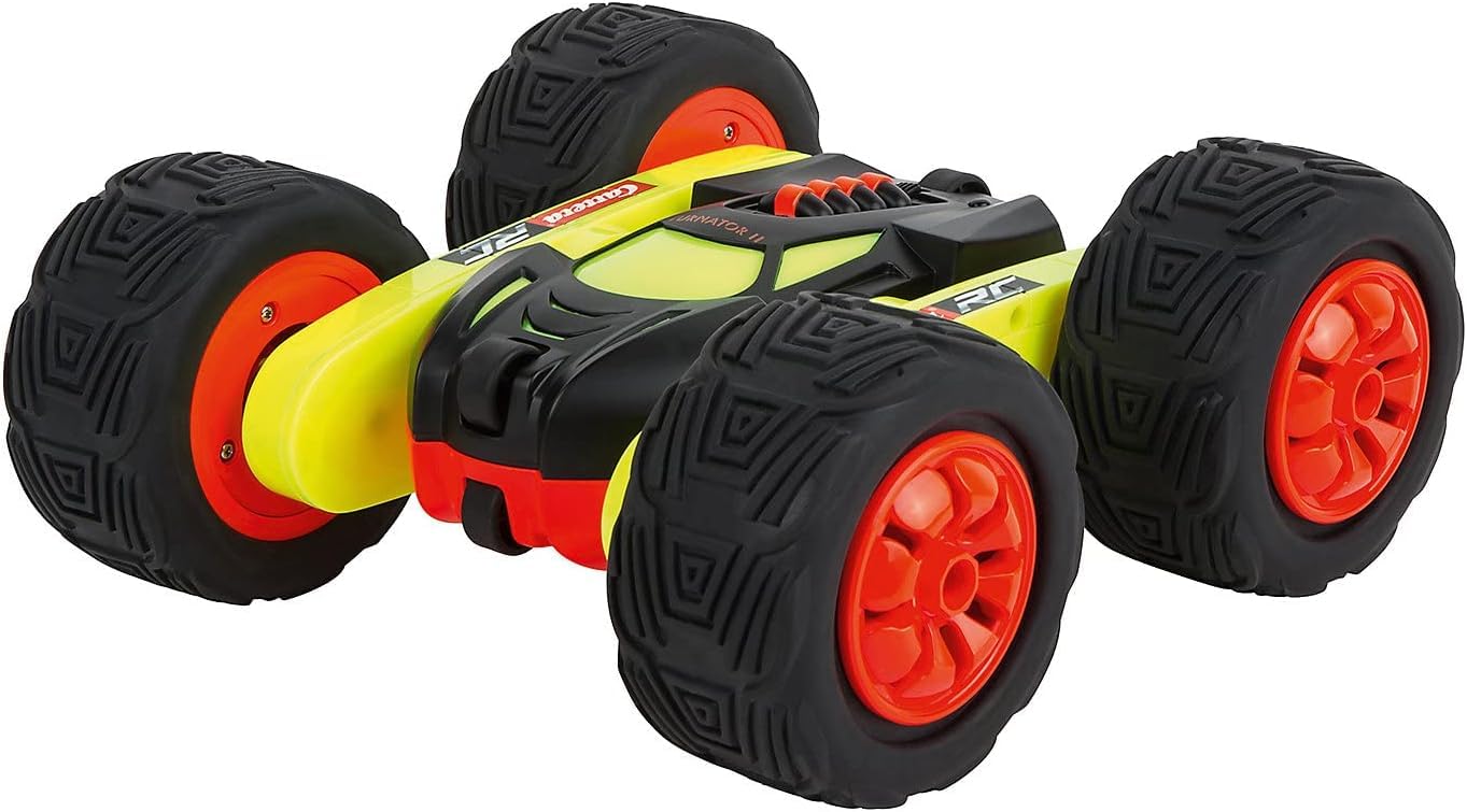 Carrera RC 2,4GHz Turnator - Glow in The Dark │ Ferngesteuertes Auto für drinnen & draußen │ Elektro-Mini-Car zum Mitnehmen inkl. Fernbedienung │ Spielzeug für Kinder ab 6 Jahren & Erwachsene