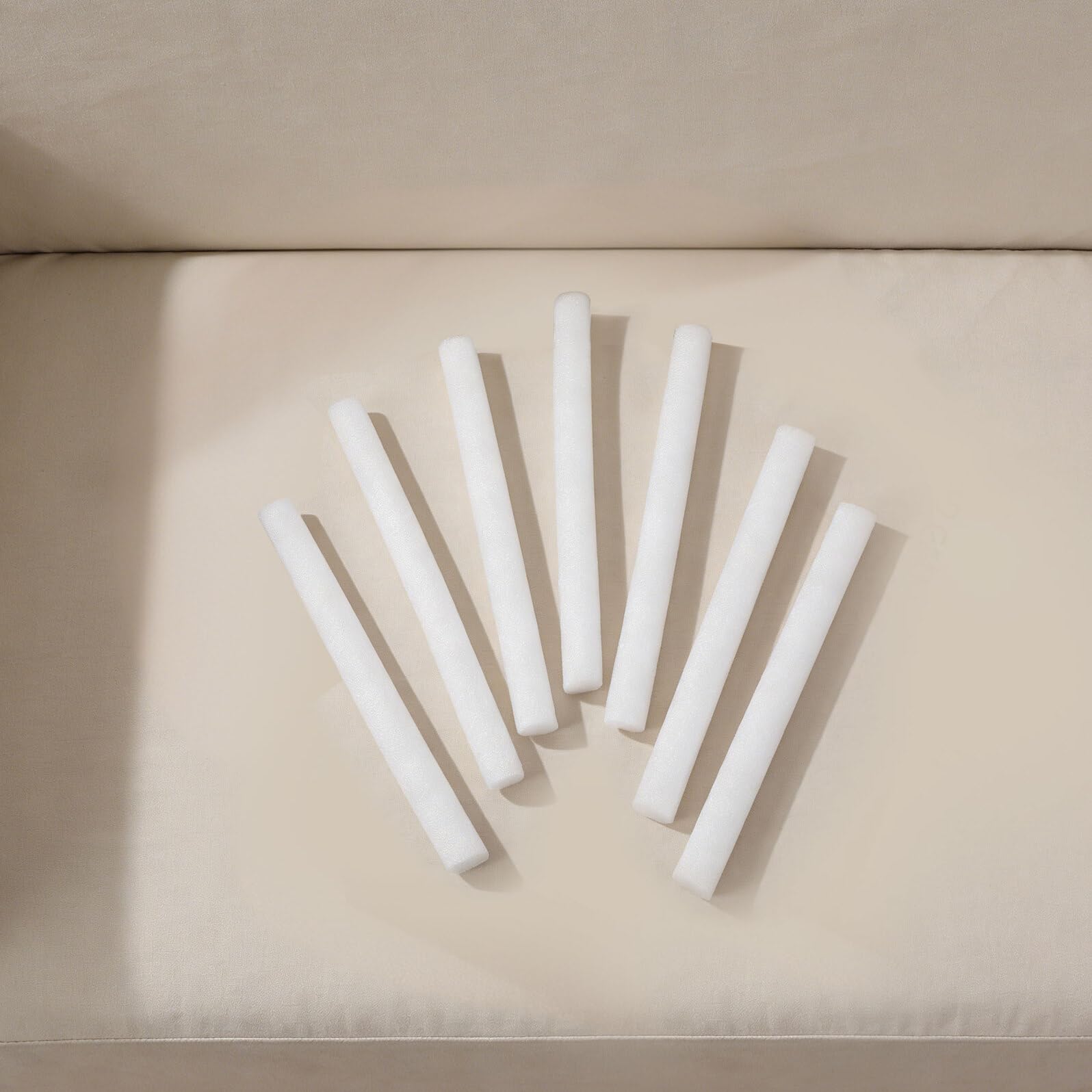 25 Piezas de Varillas de Espuma Ajustables para Fundas de Sofá, Resistentes Deformación, para Sujetar Cubre Sofá en Decoración del Hogar