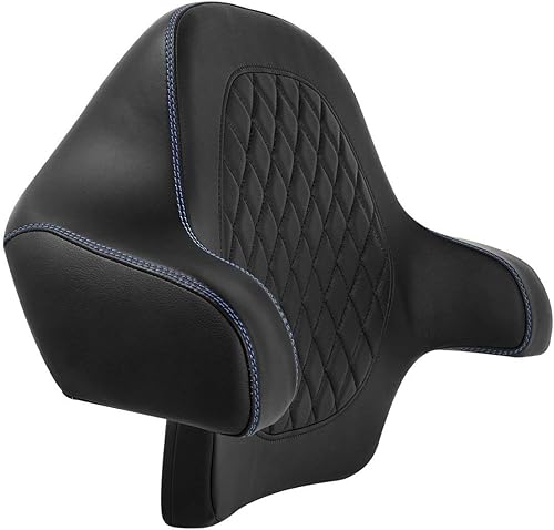 Miniatura 9 de C.C. RIDER Black Diamond Sissy Bar  Almohadilla de respaldo de maletero King Chopped envolvente compatible con Harley Touring Tour Trunk Road King