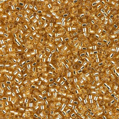 Miyuki Delica 50 Grams Bead 11/0 Silver-Lined Gold Bulk Bag DB0042-50