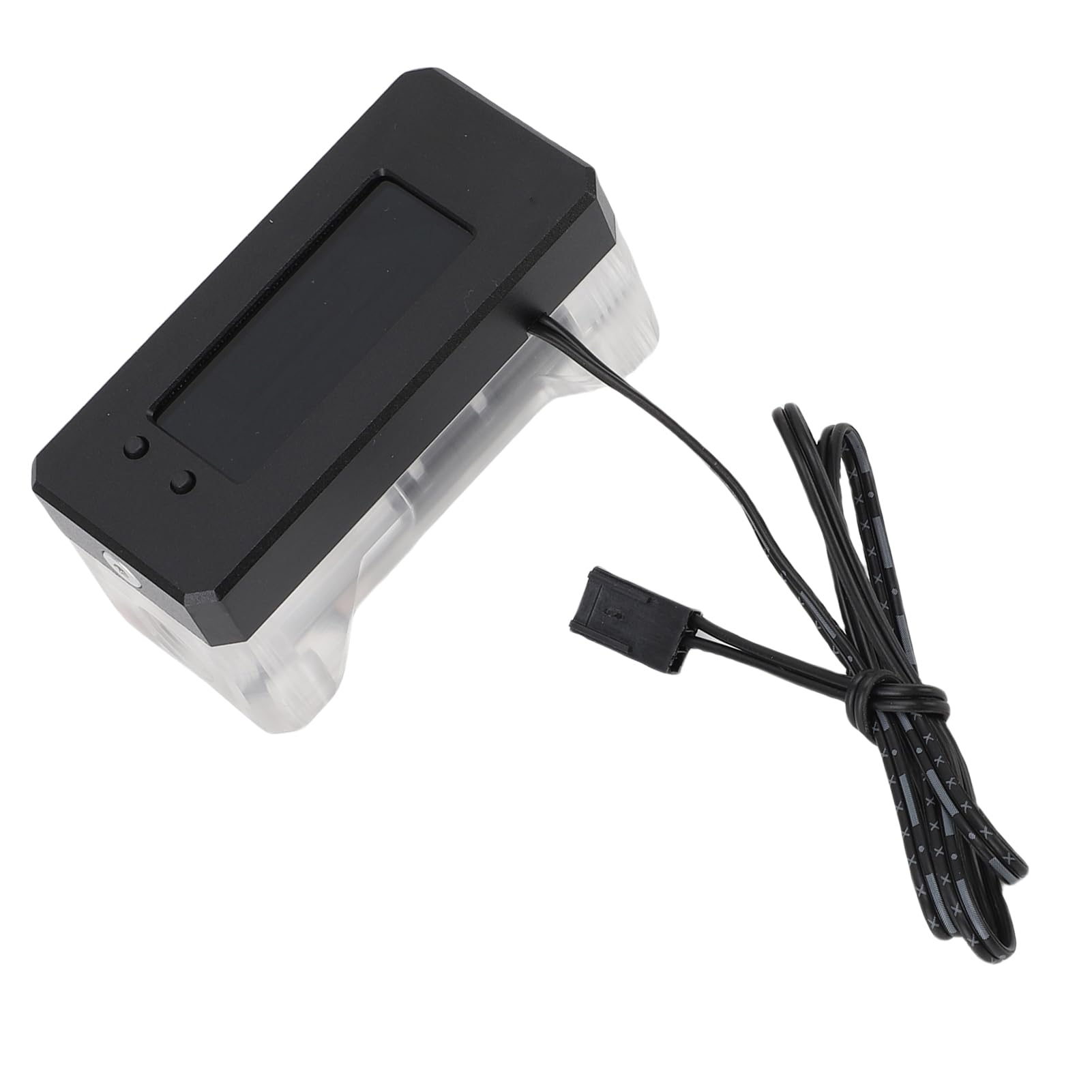 Misuratore di Portata per Raffreddamento Ad Acqua, Kit di Raffreddamento Ad Acqua per PC 12V 24V 3 Pin, Indicatore di Flusso del Liquido di con Allarme per Alta Temperatura e Basso Numero di