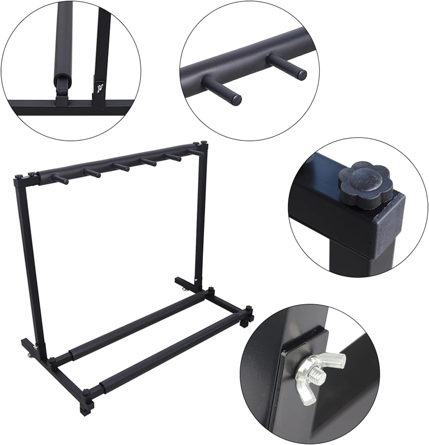 Soporte universal para guitarra de 5 posiciones, soporte universal portátil para guitarra, soporte de pantalla para guitarra acústica, guitarra eléctrica, bajo acústico, coleccionista de