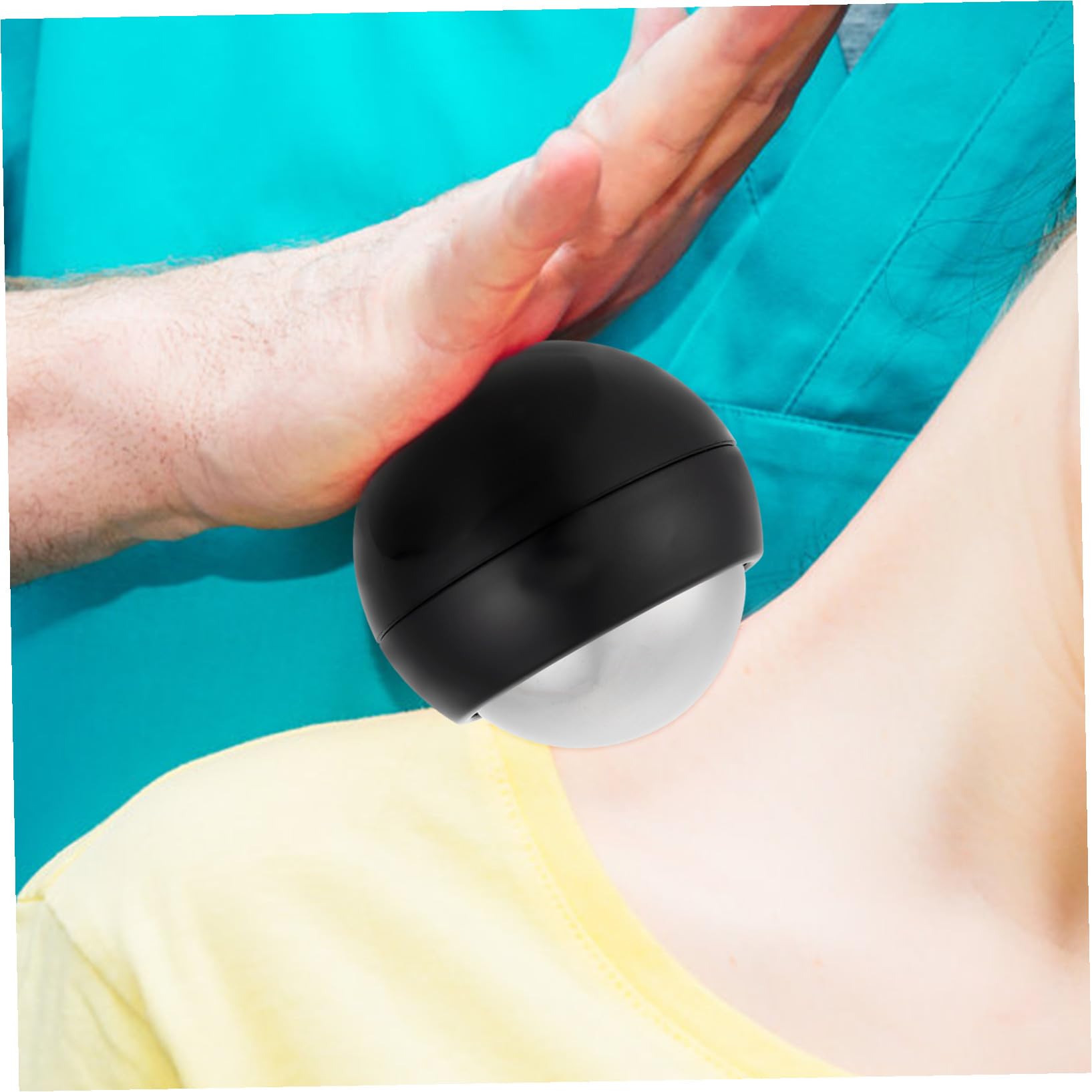 Bola de Masaje Portátil para Aliviar Músculos, Rodillo Térmico y Diseño Ergonómico, para Fitness y Yoga