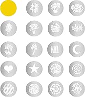 Vista 3 de WELLMAKING G-30 19pcs Gobos para Snoot, montaje de proyector de proyección con geles de colores azules/filtro..