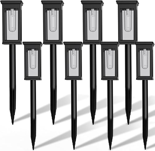 Miniatura 8 de Luces solares brillantes para exteriores, luces de jardín alimentadas por energía solar, impermeables, IP65, luces de camino más altas para césped,