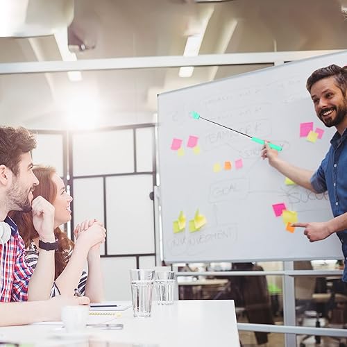 Miniatura 4 de Puntero telescópico para profesores, 2 unidades, para aula, puntero de mano extensible, puntero de dedo, mini puntero retráctil para profesores de