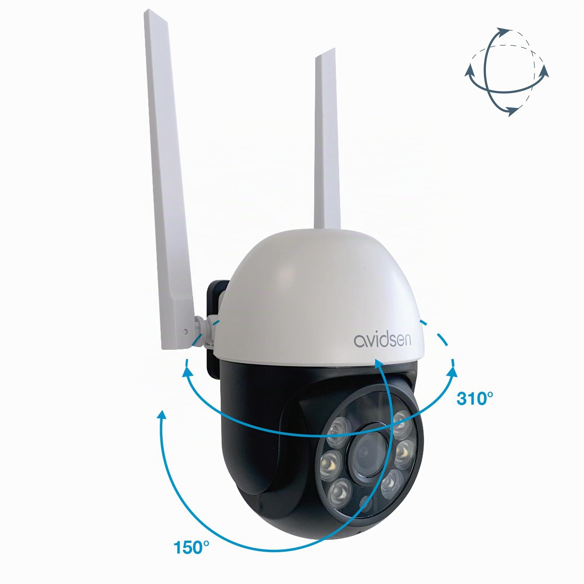 Avidsen HomeCam 2K PTZ telecamera di sicurezza motorizzata per esterni Home 127154