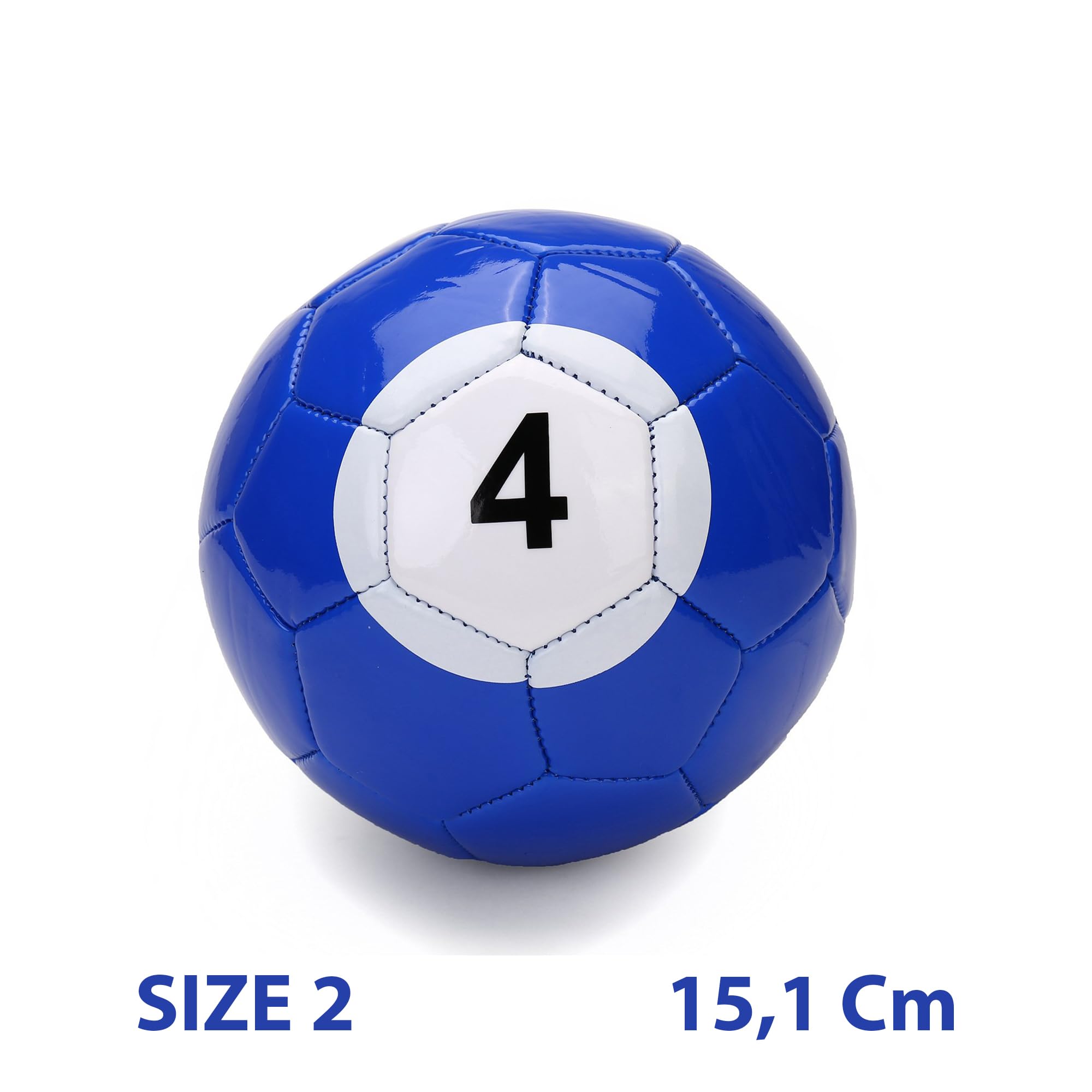 Fussball Billard: Fußball nach den Regeln des Billards Spielen - Billardfußball Set mit 16 Bällen aus PU-Leder Größe 2 (15,1 cm)