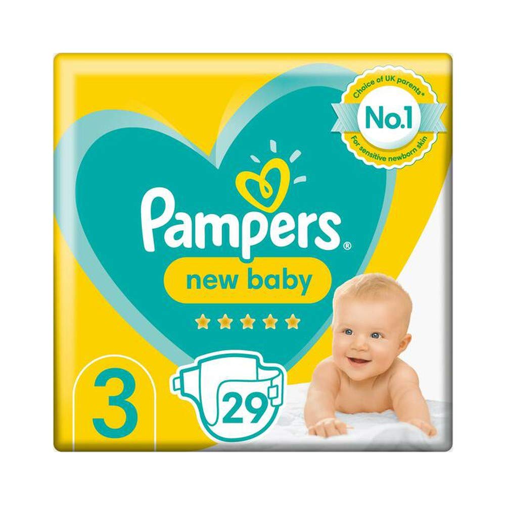 Pampers New Baby Size 3, Pack of 29