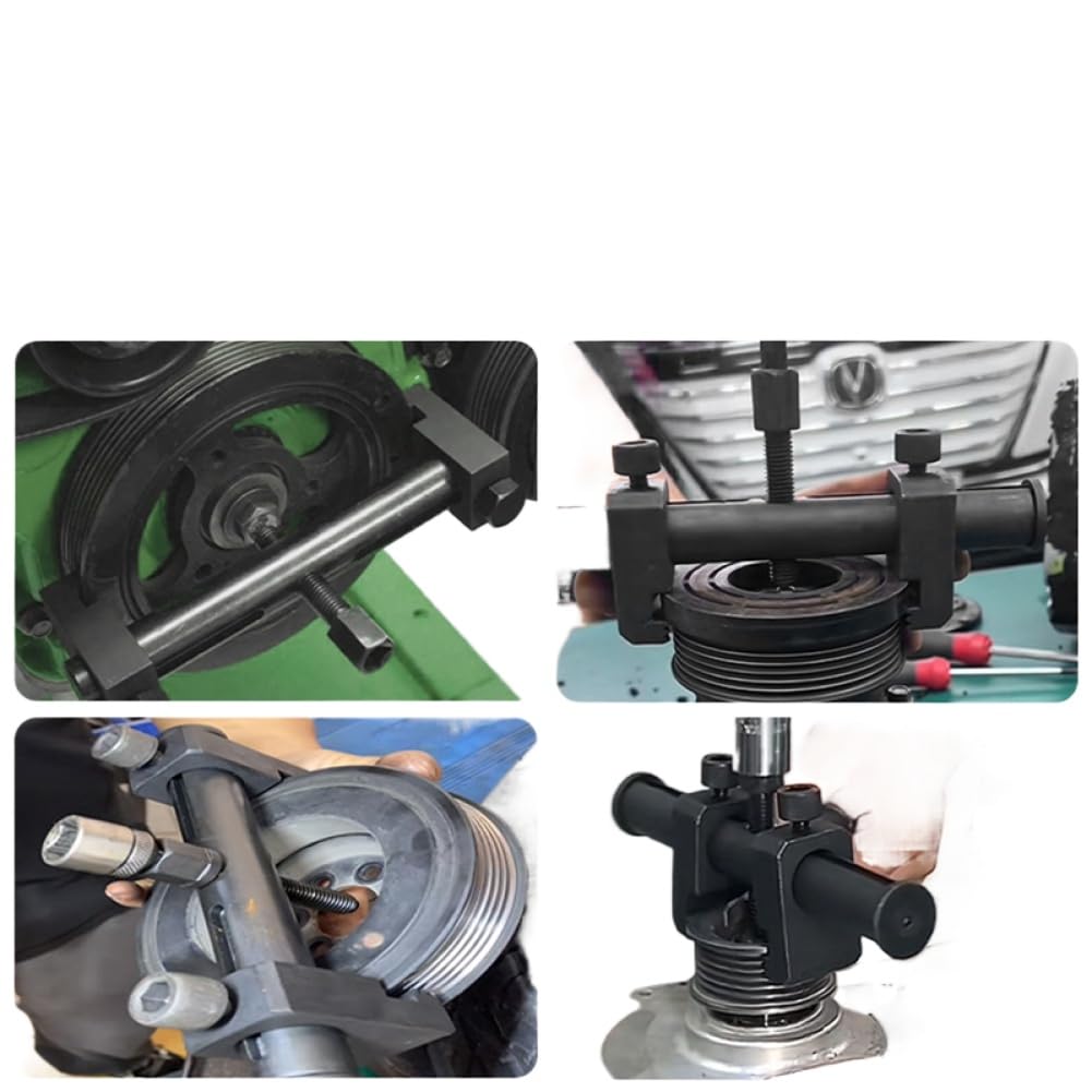 Extractor de polea motriz Acanalada y cigüeñal Ajustable para extracción de poleas y Volantes de automóviles