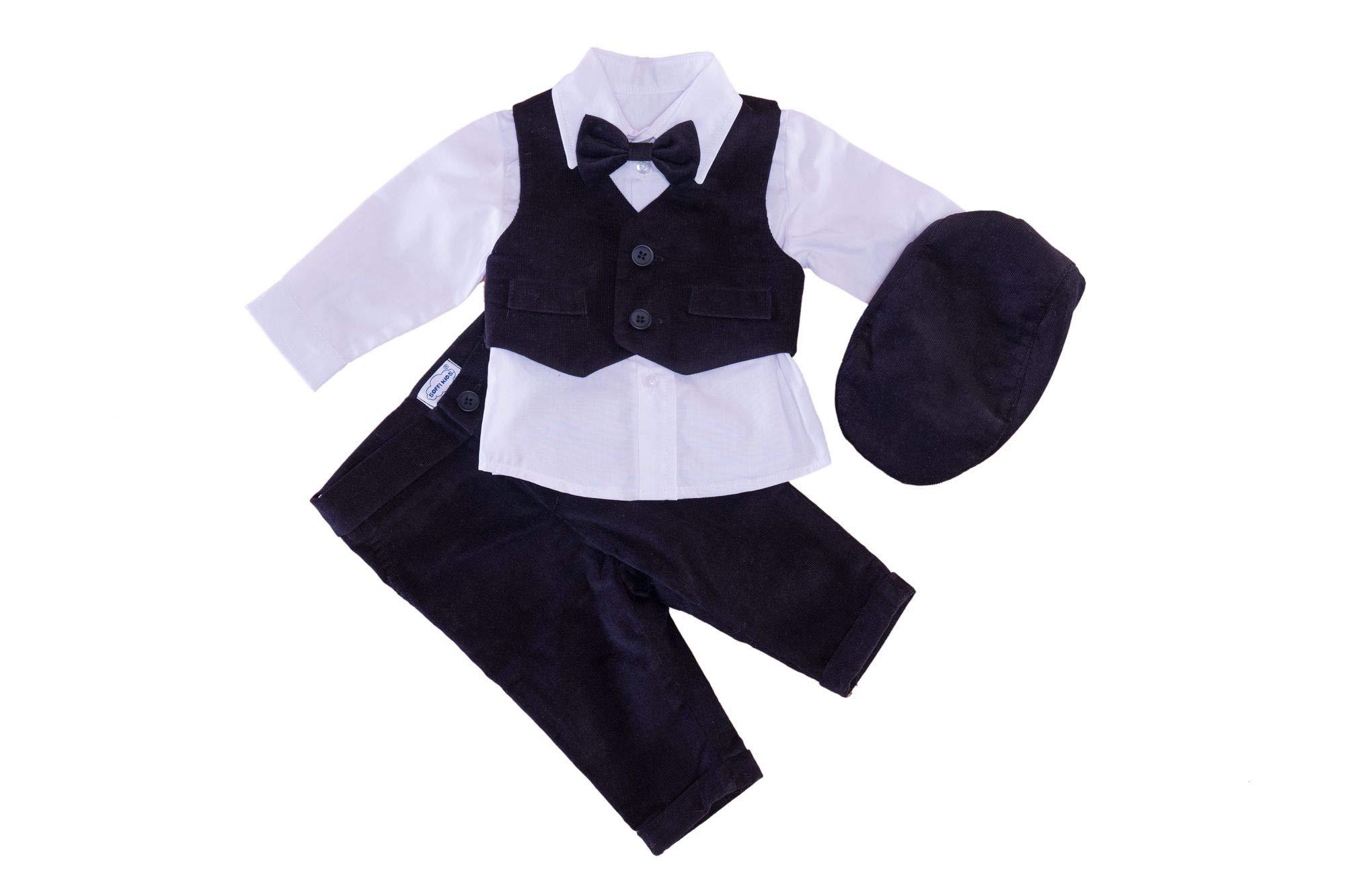 Traje de bautizo para bebé, color negro Negro 9 mes