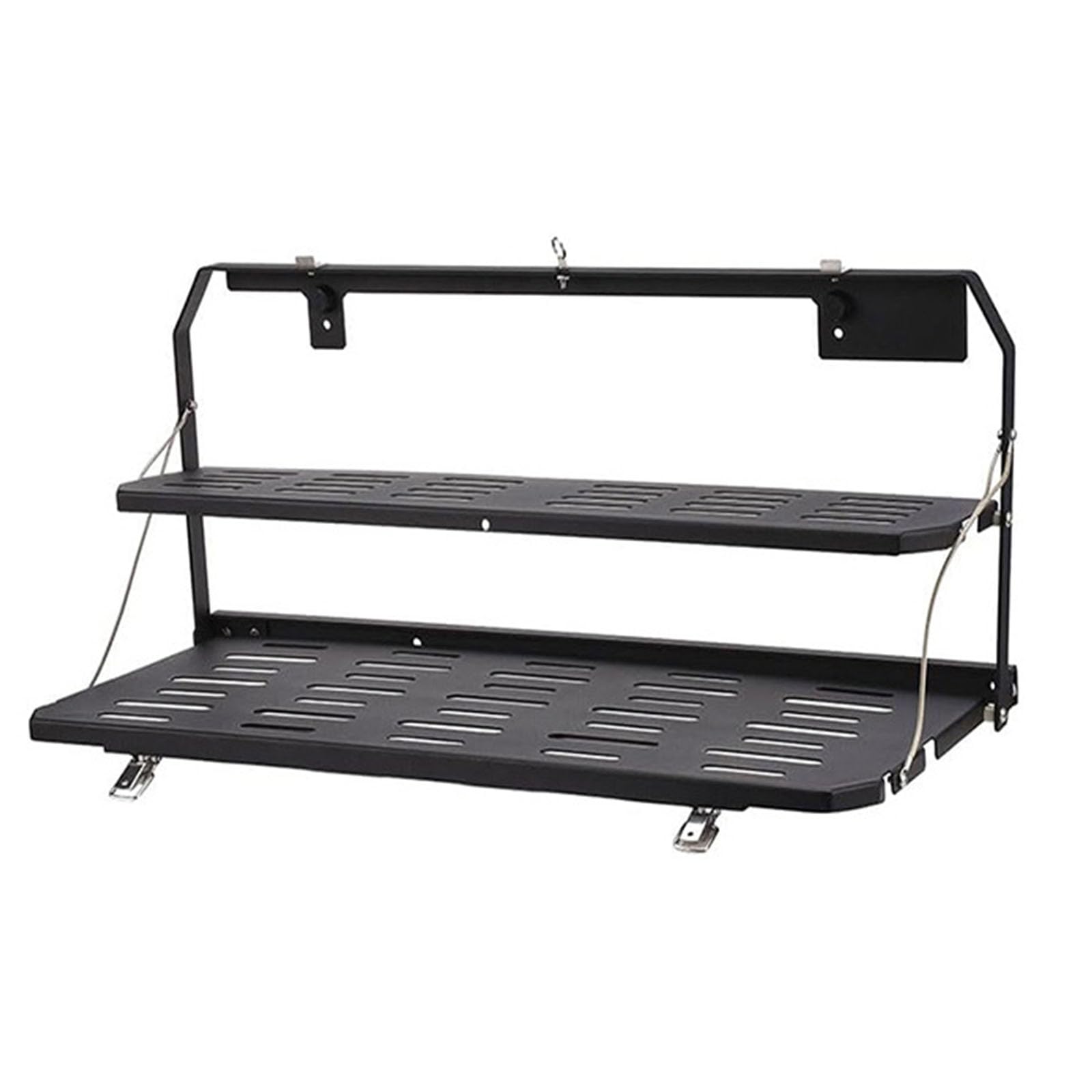 Estante de almacenamiento para puerta trasera de vehículo de carretera que soporta alta capacidad de carga e instalación rápida para viajeros, accesorios SUV