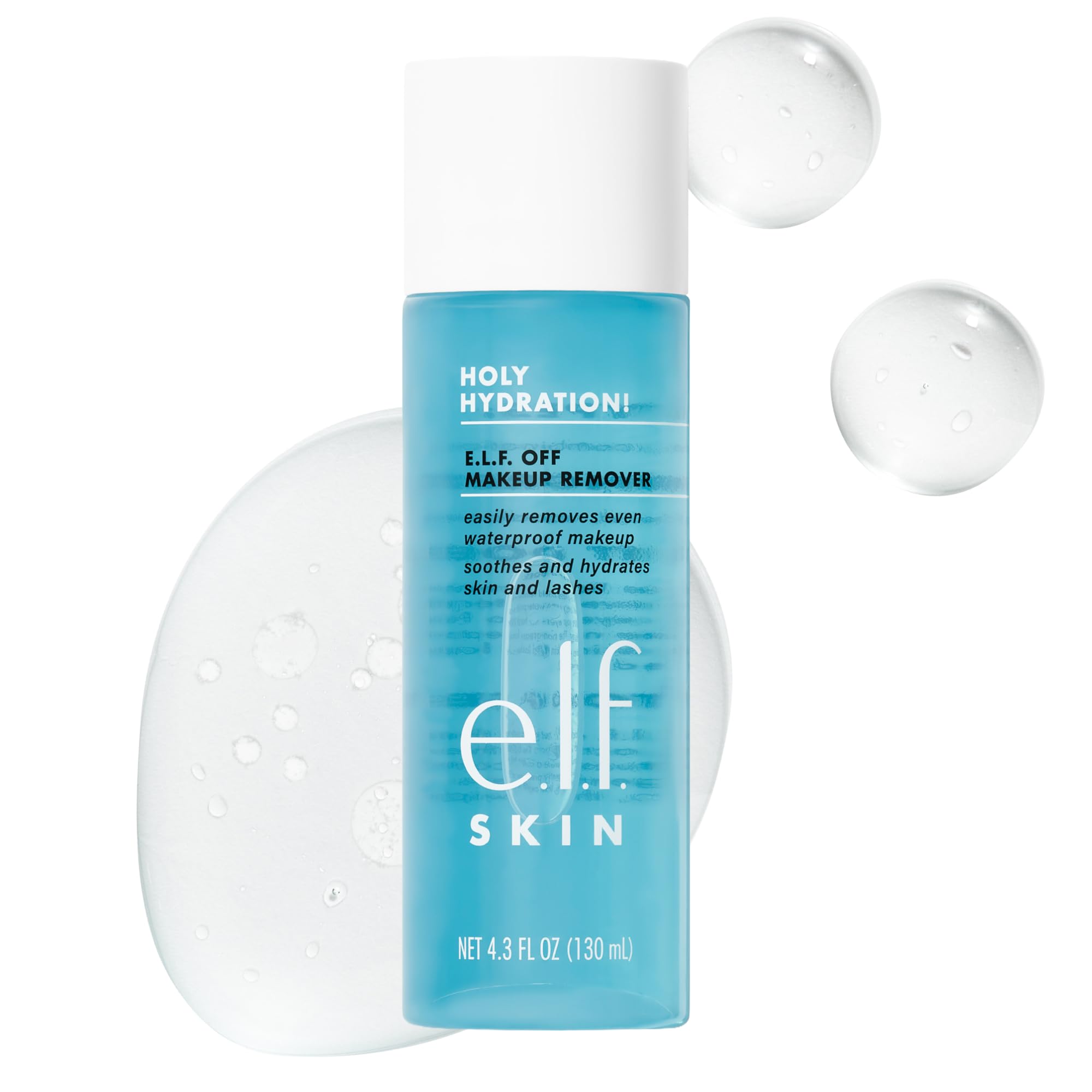Amazon.com: e.l.f. SKIN Holy Hydration Off Makeup Remover, Liquid Makeup  Remover For Eye, Lip & Face Makeup, Gentle Formula, Vegan & Cruelty-free :  Beauty & Personal Care