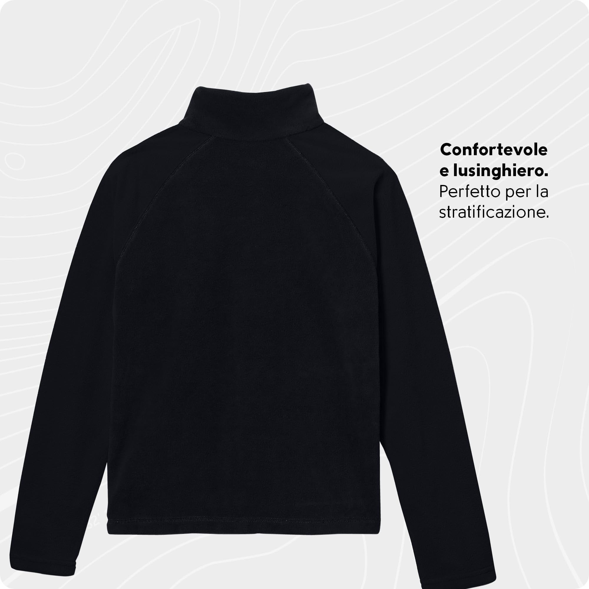 Columbia Glacial Half Zip Felpa In Pile per Bambino
