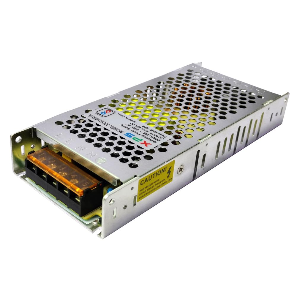 AL-QURAISH 5V / 200W Steel Slim Body DC Switch SMPS Power Supply-image-35