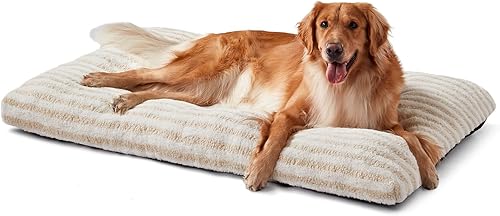 Miniatura 21 de FURTIME Cama Lavable para Perros de Tamaño Grande, Camas de Jaula para Perros de Lujo, Almohada Cómoda y Esponjosa para Perros, Alfombrilla