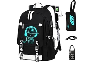 Luminous Pattern Hip Hop Backpack