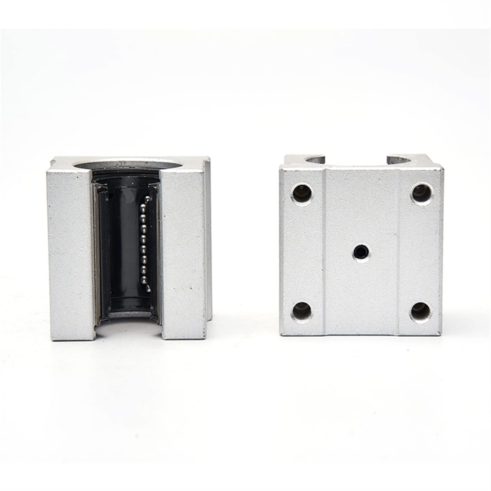 4 pièces SBR12UU SBR12 roulement linéaire, Bloc de roulement linéaire Ouvert Bloc linéaire for Guide linéaire de 12 mm