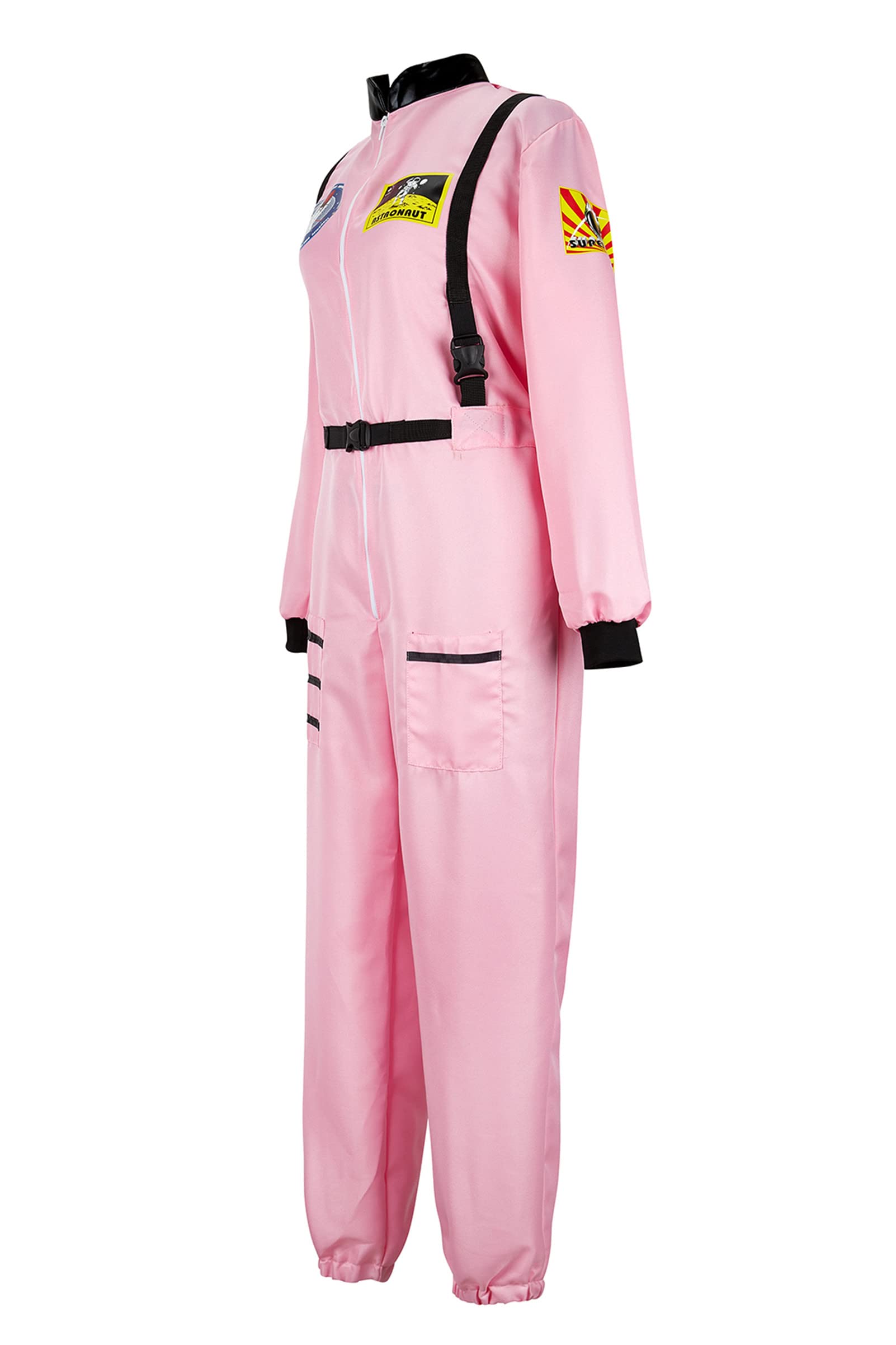 Damski kostium astronauty kosmonauta, kombinezon dla dorosłych, kombinezon lotniczy, Halloween, przebranie na imprezę