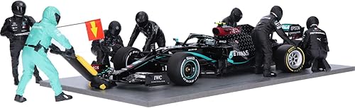 American Diorama Formula One F1 Pit Crew 7 - Juego de figuras color negro para modelos a escala 118