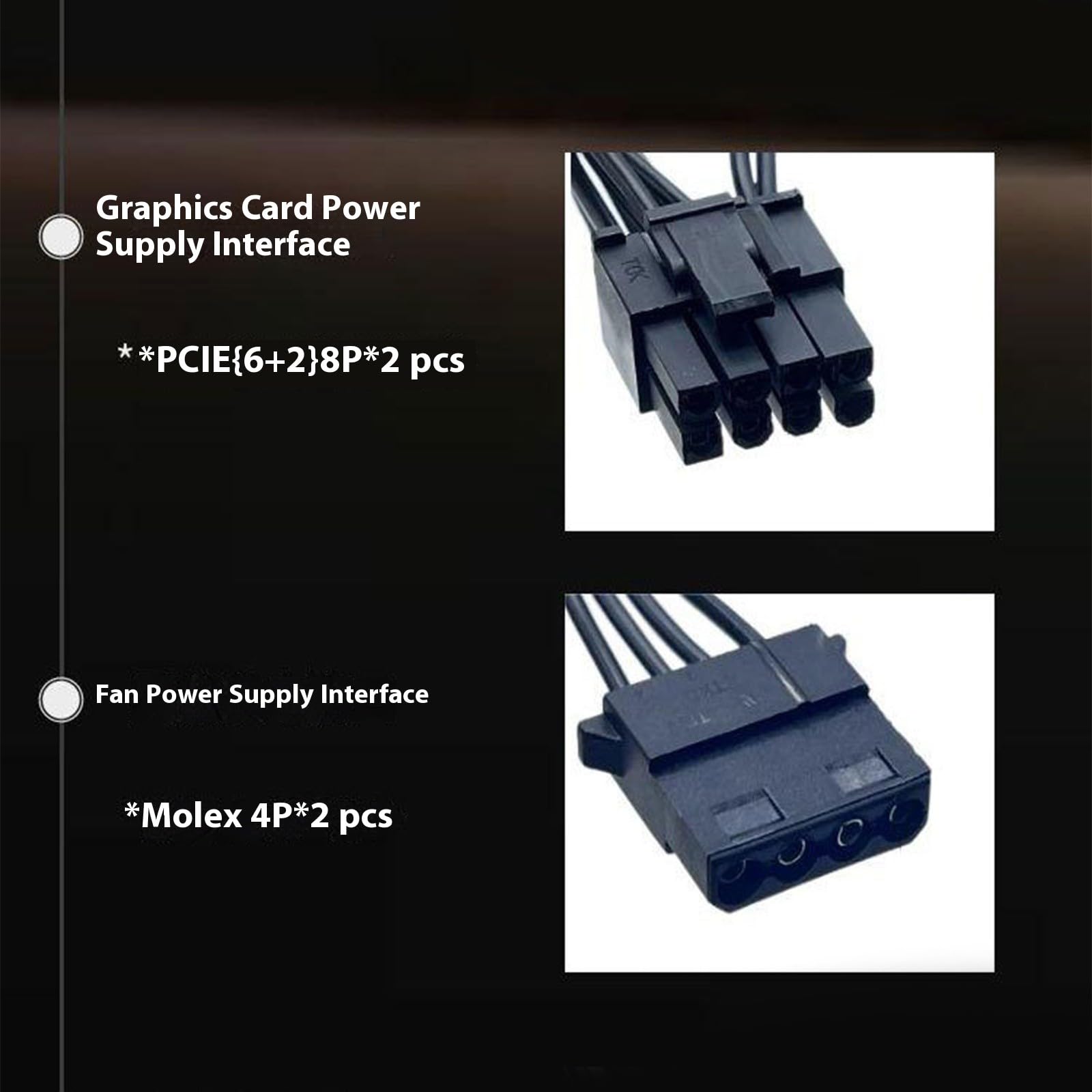 Alimentatore minerario da 600 W con ventola di raffreddamento silenziosa, GPU a 24 pin per gaming e scheda grafica Multi Double Gpu Computer