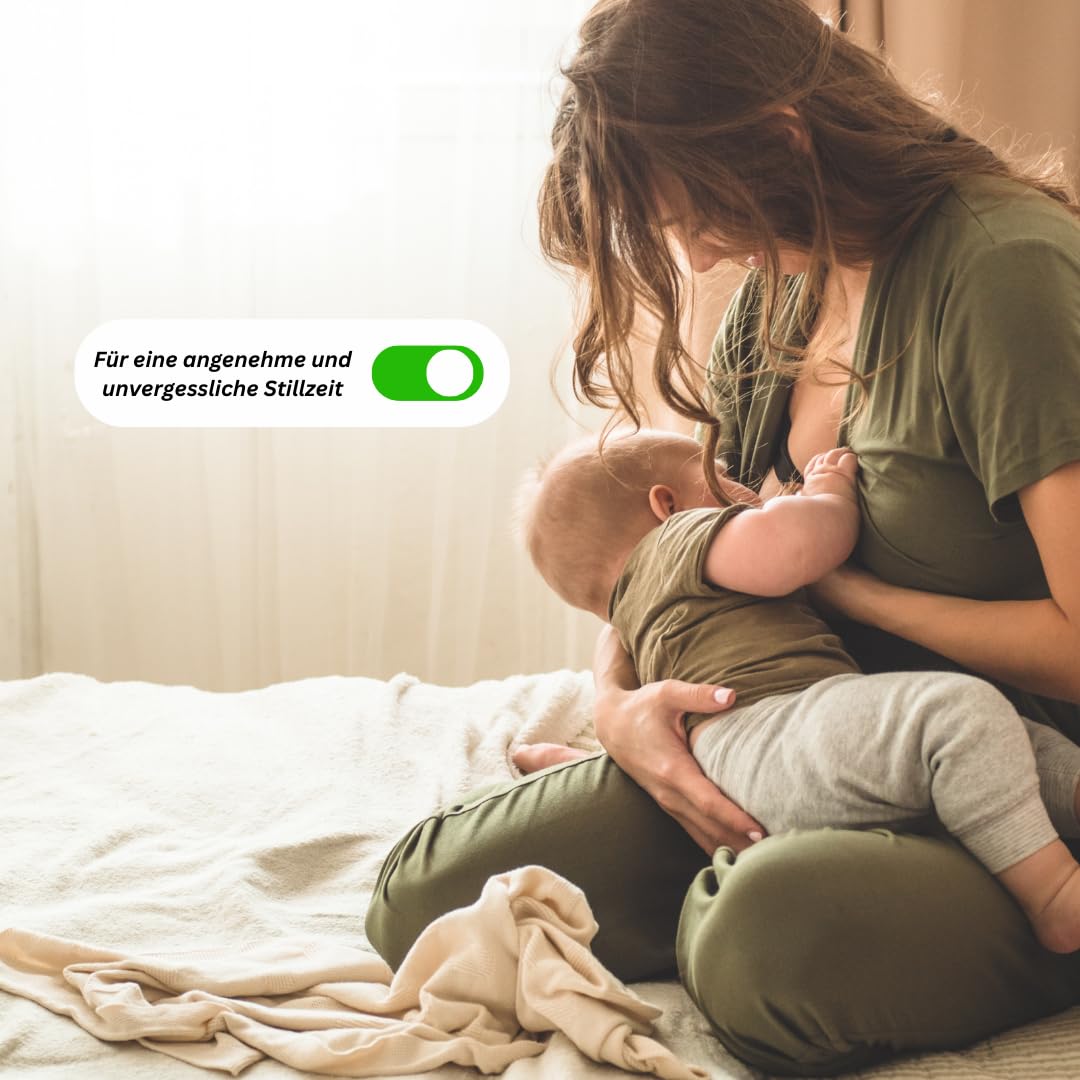 Mom for Moms Silberhütchen 999er Silber/natürliche Wundheilung der Brustwarzen/für ein angenehmes Stillen und Wochenbett/mehr Platz und Schutz der Brustwarzen/Stillzubehör 2 Stk (L/XL)