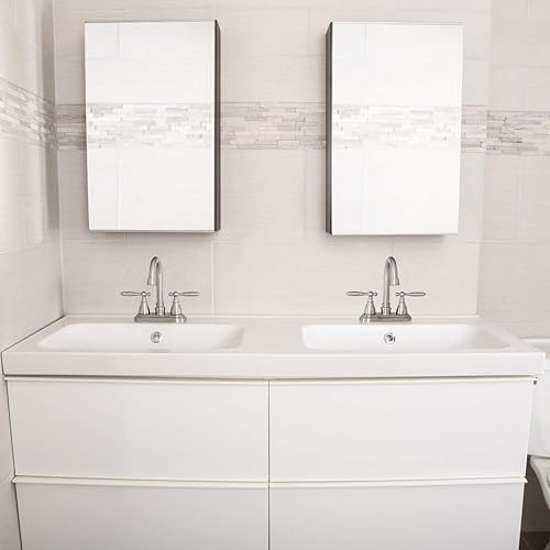 Miniatura 8 de Tienda Basics AB-BF606-SN - Grifo para lavabo, 4 pulgadas, níquel satinado