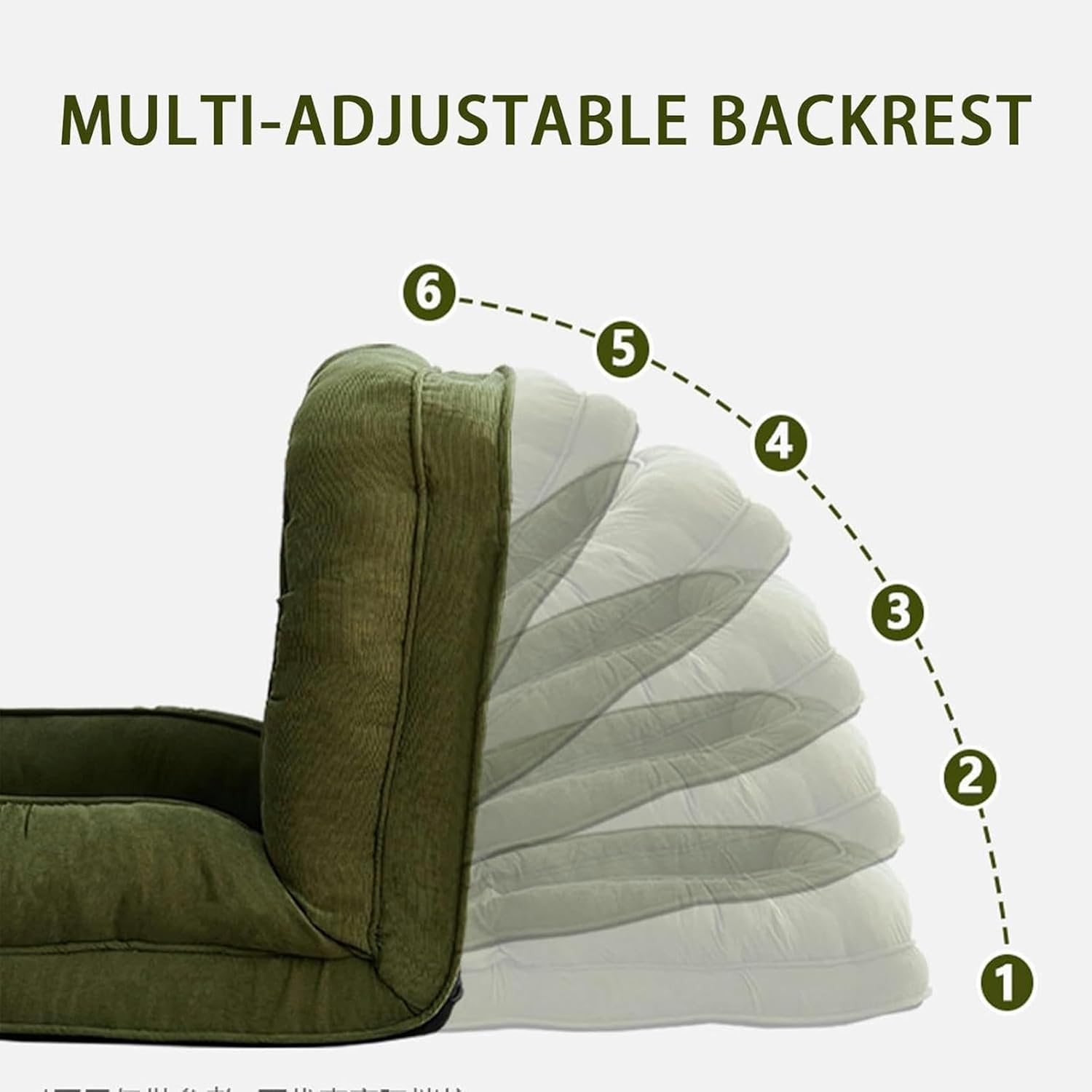 Large Bean Bag Bed Folding Sofa Bed Floor Mattress for Adults, Large Human Dog Bed with 6-Position Adjustable Backrest, Extra Thick Floor Sofa with Removable B-M (B L)