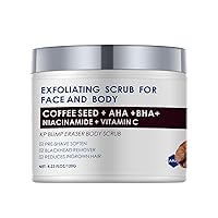 Vista 8 de Exfoliante facial de vitamina C y retinol, exfoliante facial, lavado facial con vitamina C, exfoliante corporal de microdermoabrasión para cabello