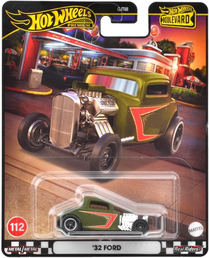 Hot Wheels Boulevard 32 Ford Real Rider for 3 Years & Above (Green