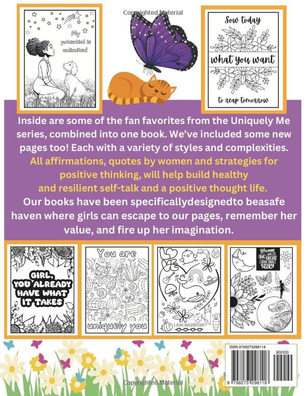 Uniquely You: An Affirming Coloring Book For Her image 3