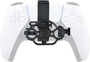 XBERSTAR Mini Volant de Course pour PS5 et PC, Joystick de Jeu de Course, Accessoire de Manette de Jeu USB, Noir
