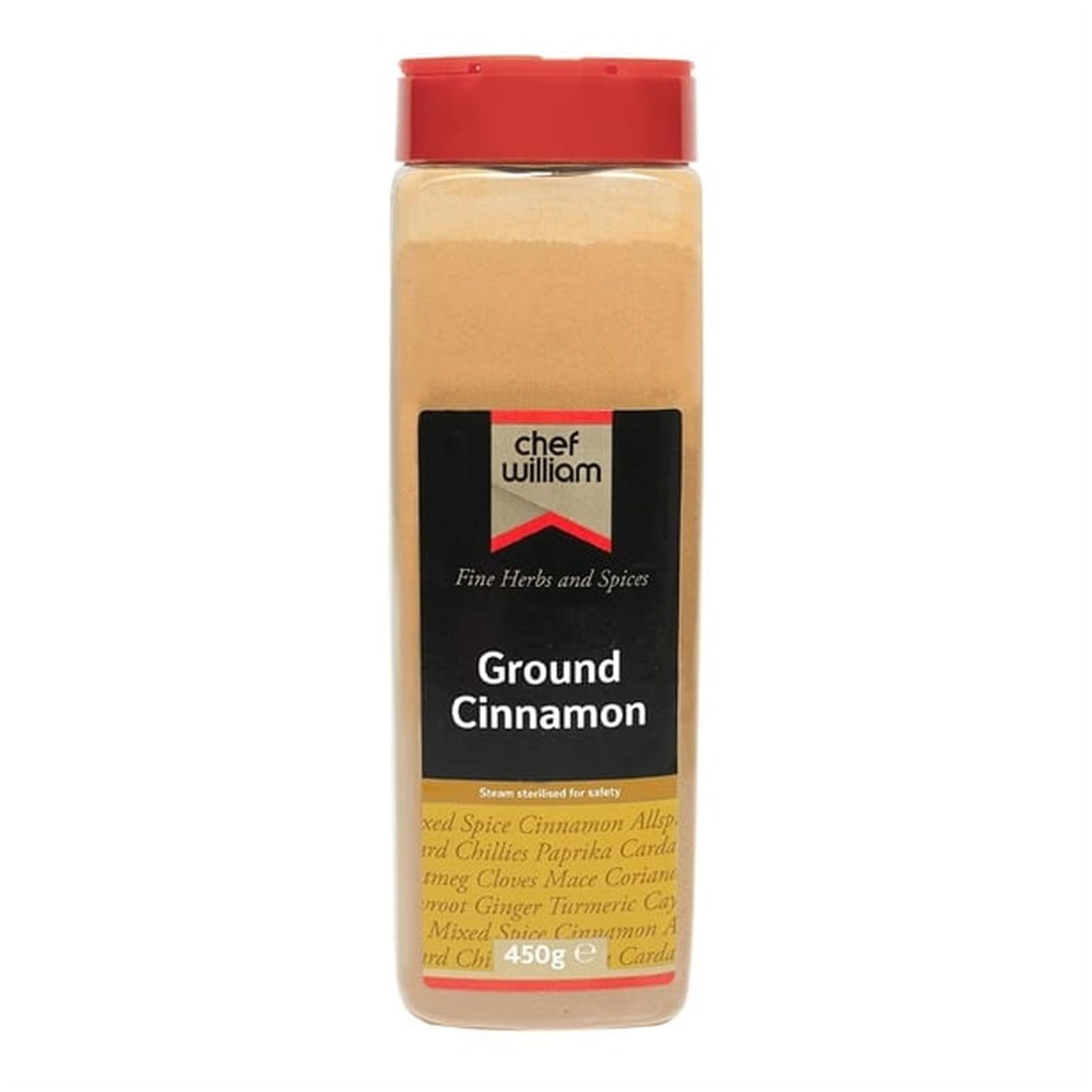 Chef William Ground Cinnamon, 450g