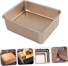 Luxshiny 1Pc Forma De Bolo Bandeja Retangular Quadrada Assadeira De Bolo Bandeja De Bolo Bandeja De Forma De Muffin Quadrada Forma De Bolo Forma De Pão Quadrada Tampa