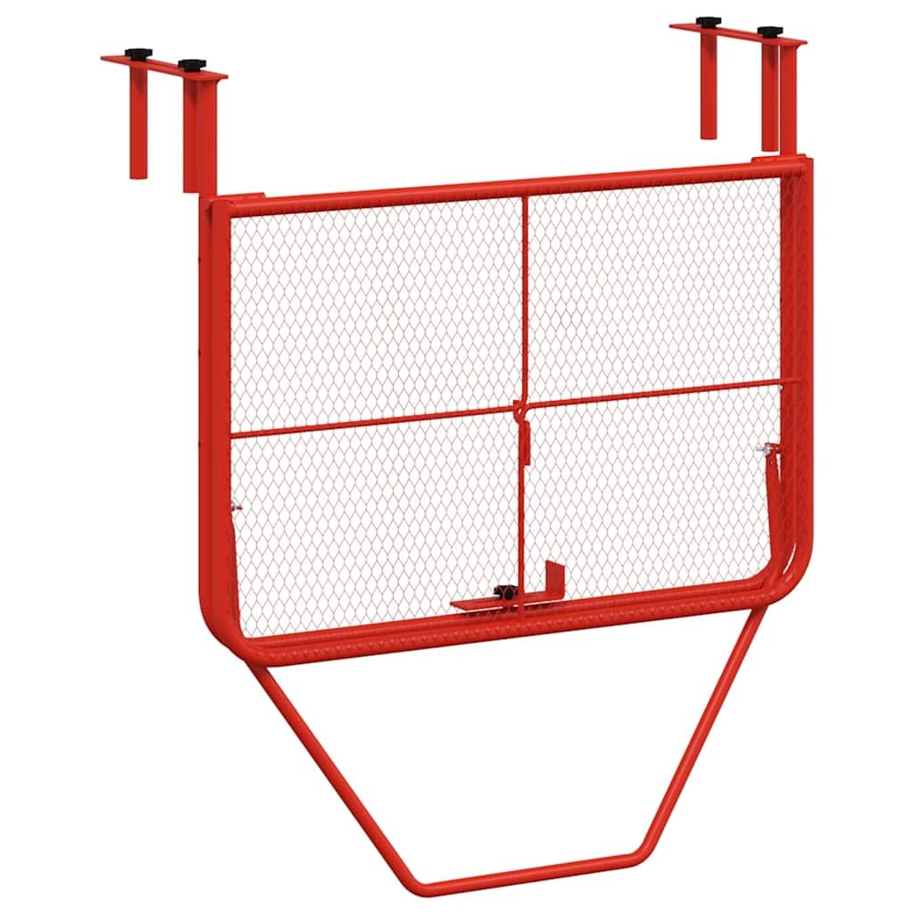 Tavolo pieghevole da balcone in acciaio, 60 x 40 cm, tavolino in metallo per terrazza, veranda o ringhiera, salvaspazio come scaffale per attrezzi da giardino o piante in vaso