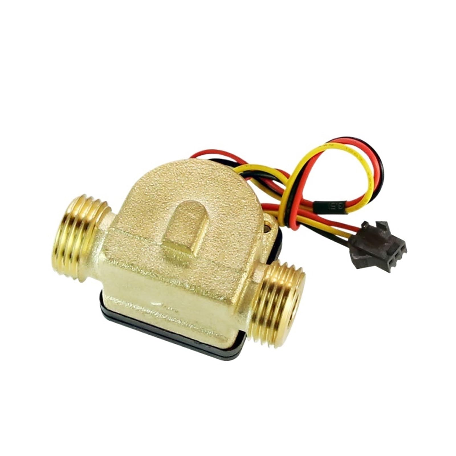 BALYDLUL 1/2" Water Flow Sensor Brass 1.75MPa Sensor Turbine Pulse Flowmeter DC5~18V(External thread)
