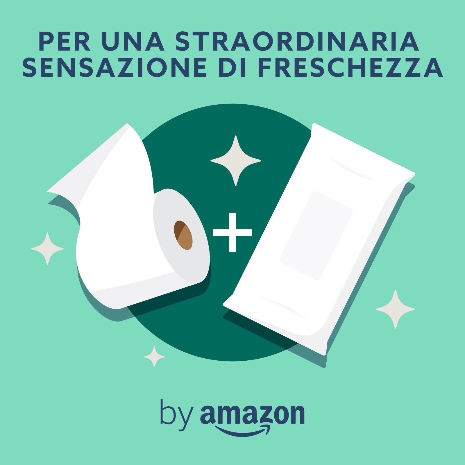 by Amazon Fazzoletti igienici umidi delicati con aloe vera, lavabili, 240 pezzi (6 confezioni da 40 fogli)