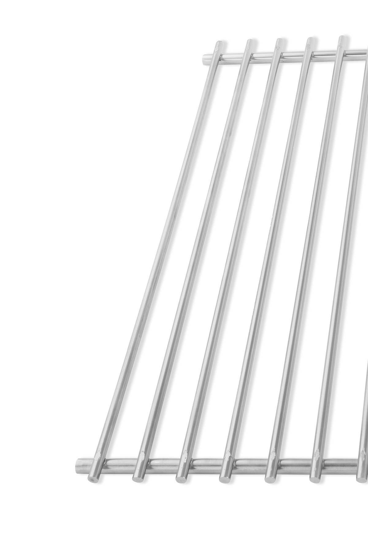 DEOS Griglia in Acciaio Inox Europeo 70x33 cm - Adattabile - Ø 7+5mm - Griglia Barbecue a Carbonella/Camino - Facile Pulizia - BBQ da Balcone - Ideale per Grigliate e Forni