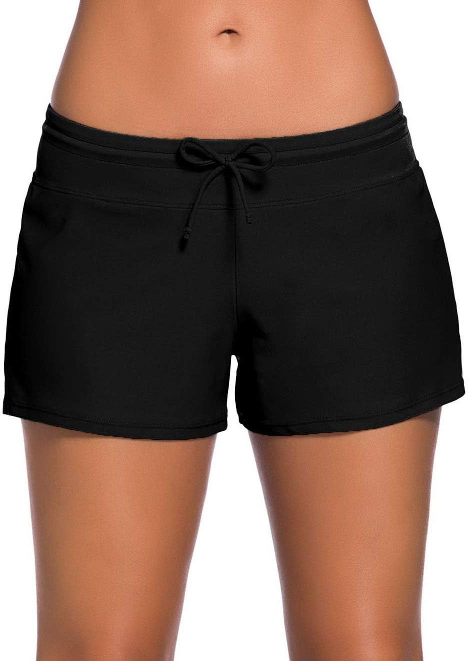 Women's Board Shorts Swimswear Bottoms Tankini Swim Bathing Briefs Swimsuit Boardshorts Beach Trunks with Liner