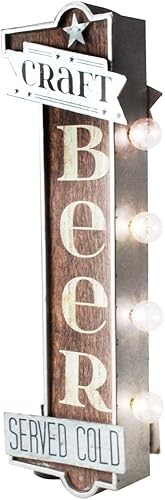 Miniatura 3 de Retro 3D LED Cold Craft Cerveza Marquesina Signo Micro Cervecería Hombre Cueva Decoración Bar Pub Arte de pared