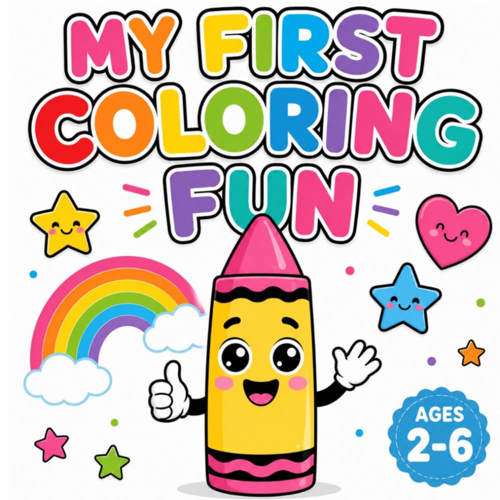 My First Coloring Fun: A fun and simple coloring book for little artists ages 2-6!