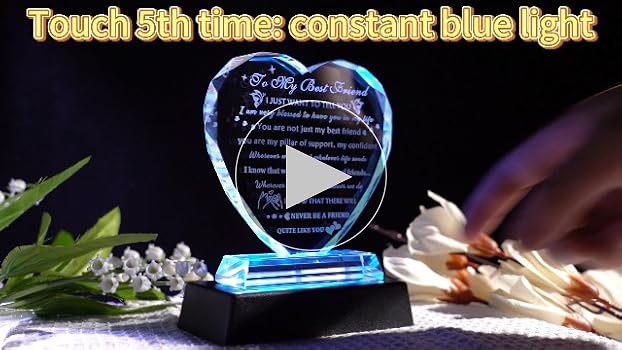Amazon.com: YWHL Best Friend Birthday Gifts with LED Base