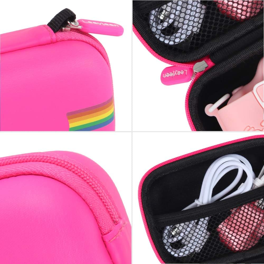 Leayjeen Kids Camera Case Compatible with Seckton/GKTZ/VATENIC/OZMI/PROGRACE/Nine Cube/Rindol/LC-dolida/Desuccus and More Digital Kid Camera Toy Gift (Case Only) (Pink) : Everything Else